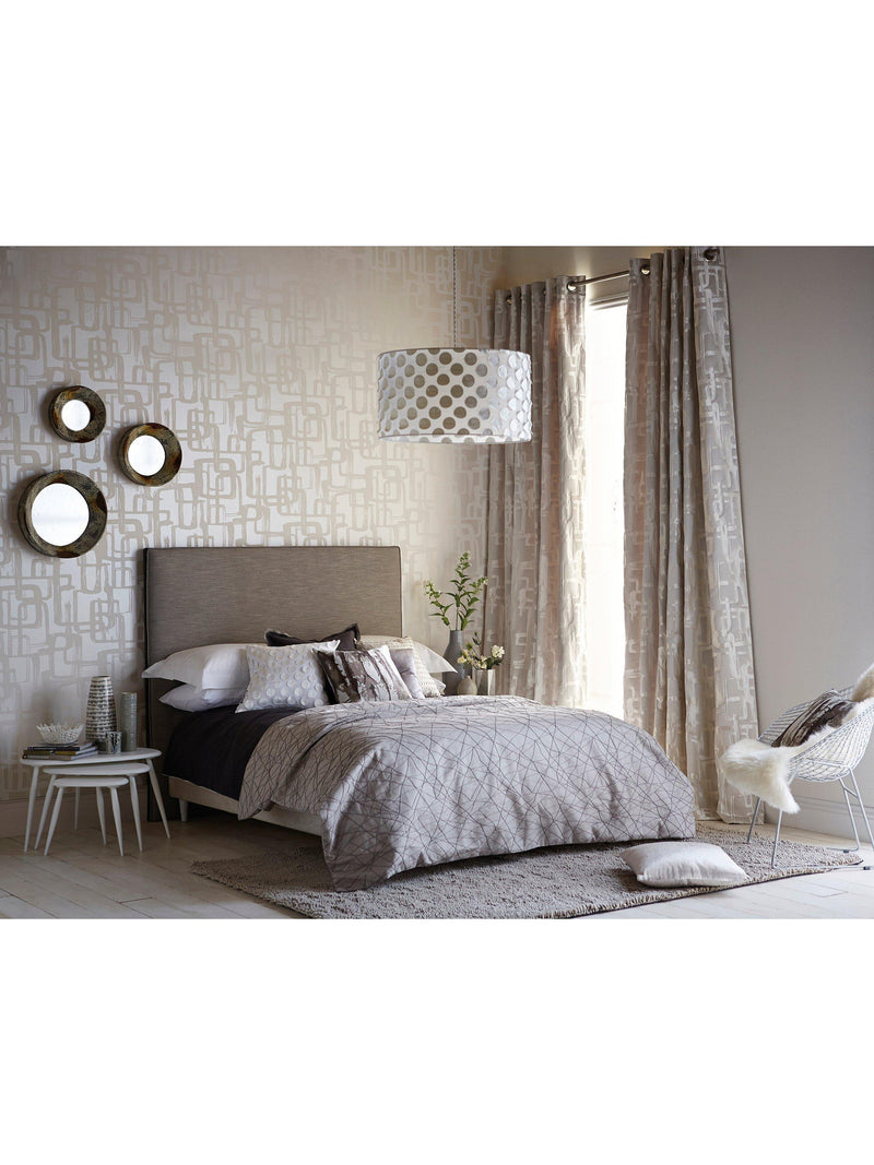 Harlequin Asuka geometric retro wallpaper, UK version