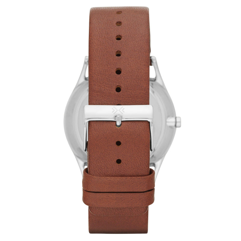 Skagen Holst chronograph watch brown leather strap 40mm, UK version