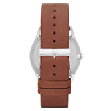 Skagen Holst chronograph watch brown leather strap 40mm, UK version