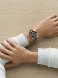 Skagen Holst chronograph watch brown leather strap 40mm, UK version