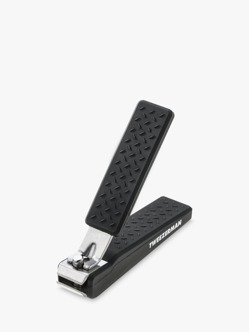 Tweezerman precision grip toenail clippers in black (British brand)