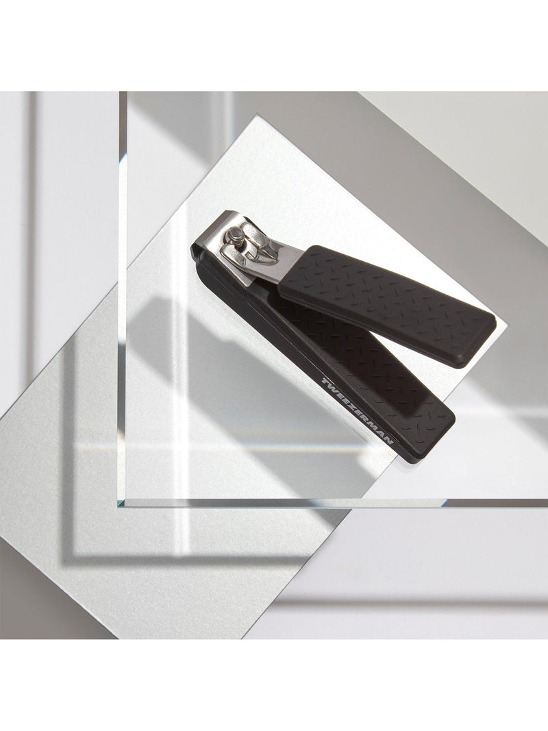 Tweezerman precision grip toenail clippers in black (British brand)