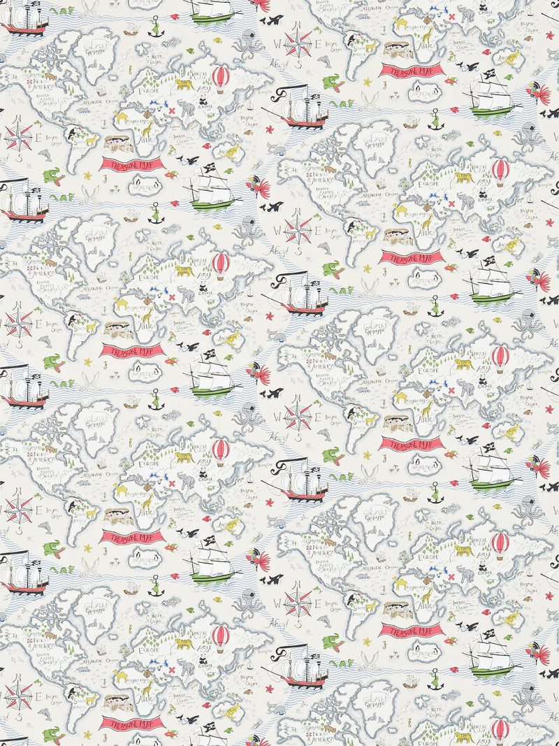 Sanderson treasure map wallpaper (British brand)