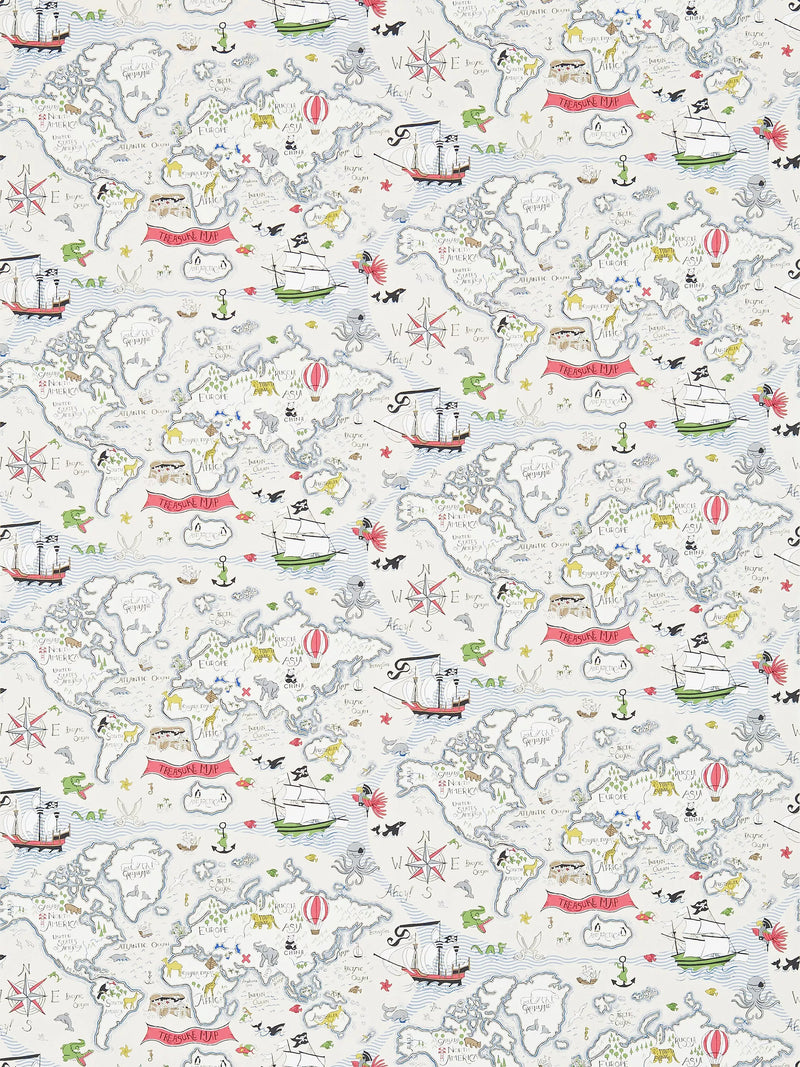 Sanderson treasure map wallpaper (British brand)