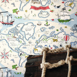 Sanderson treasure map wallpaper (British brand)