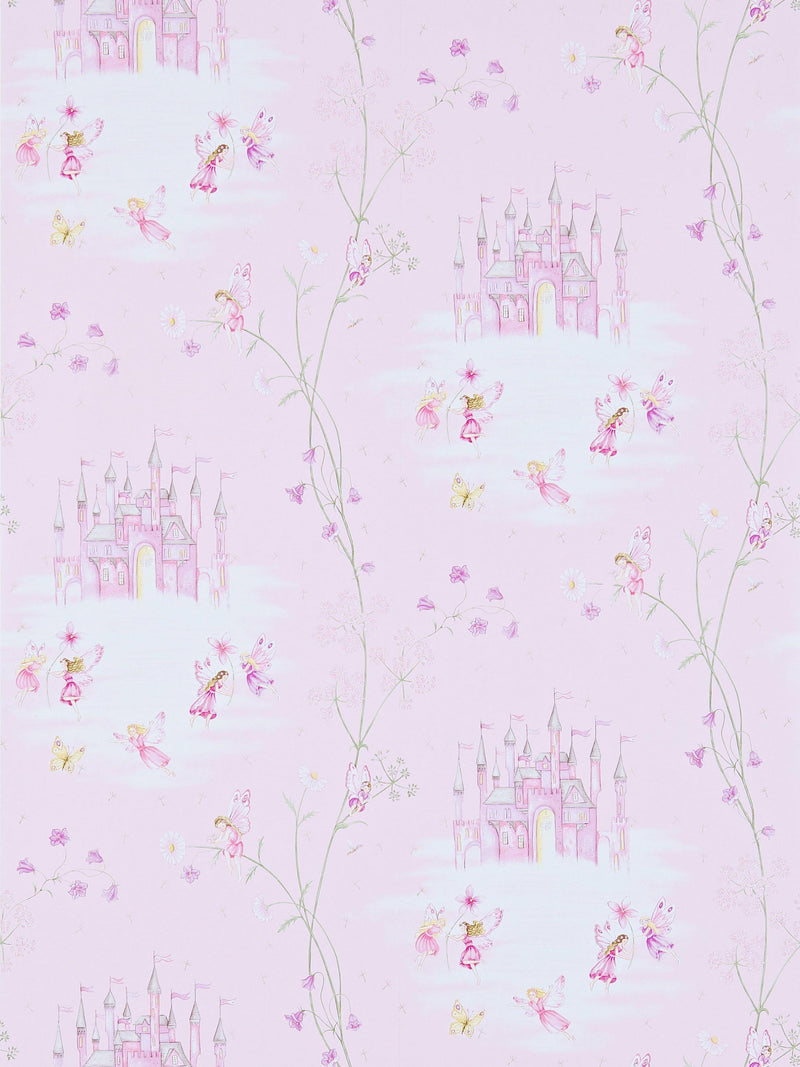 Sanderson fairy castle wallpaper (British brand)