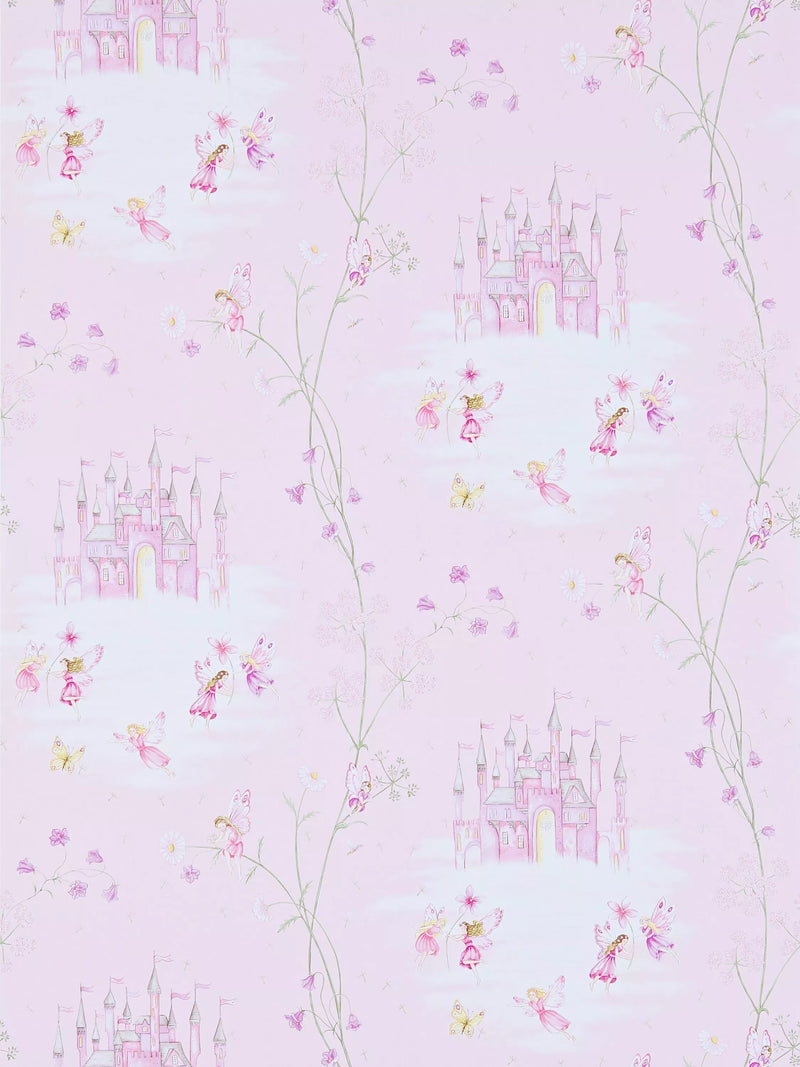 Sanderson fairy castle wallpaper (British brand)