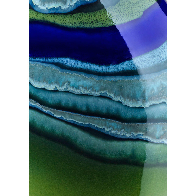 Poole Pottery green hourglass-shaped bud vase with 12cm height, imported from the UK