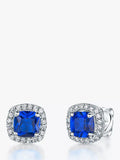 Jools by Jenny Brown Cubic Zirconia Cushion Stud Earrings