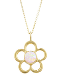 E.W Adams 9ct gold blossom pendant necklace, imported from the UK