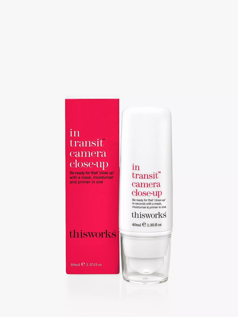 This Works In Transit Camera Close-Up primer moisturiser 40ml (British brand)