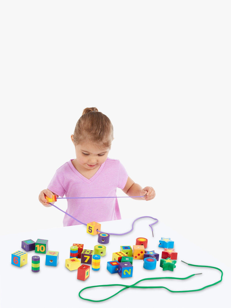 Melissa & Doug lacing beads counting toy, UK version
