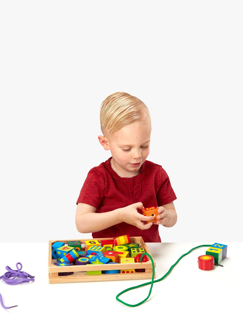 Melissa & Doug lacing beads counting toy, UK version