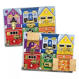Melissa & Doug wooden latches board educational toy for kids (British brand)