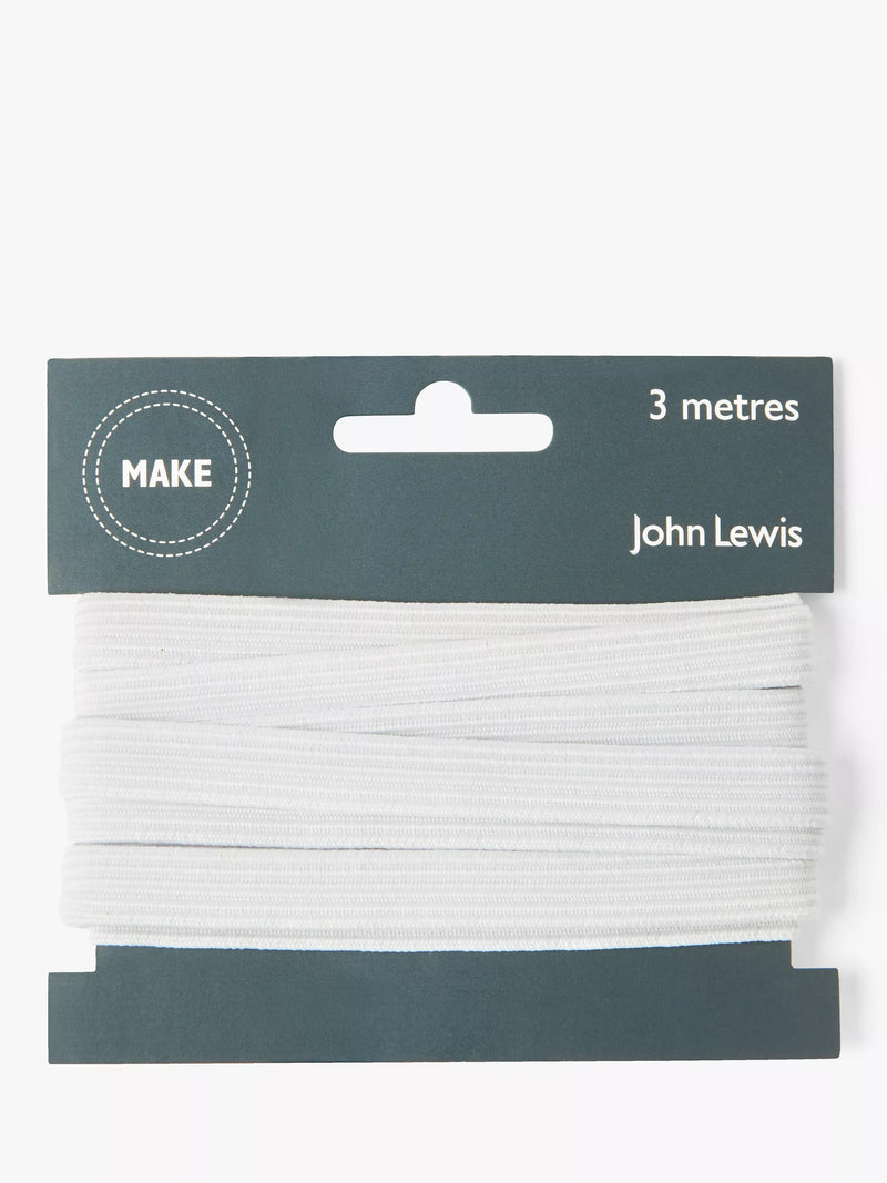 John Lewis Elastic 13mm Ribbon 3m Length