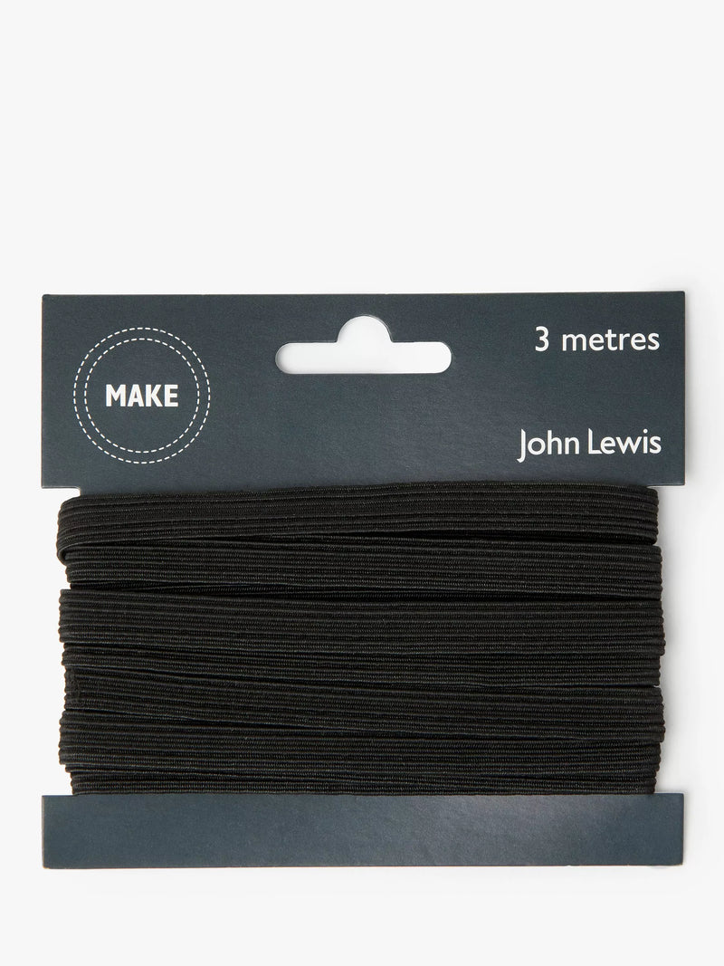 John Lewis 9mm elastic cord 3m, imported from the UK