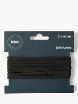 John Lewis John Lewis Elastic 4mm Black 3m- Buy online at McGrocer