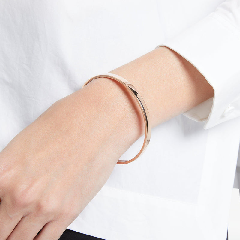 kate spade new york rose gold bangle with inscription (British brand)