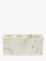 John Lewis John Lewis Marble Toothbrush Holder, White- Buy online at McGrocer