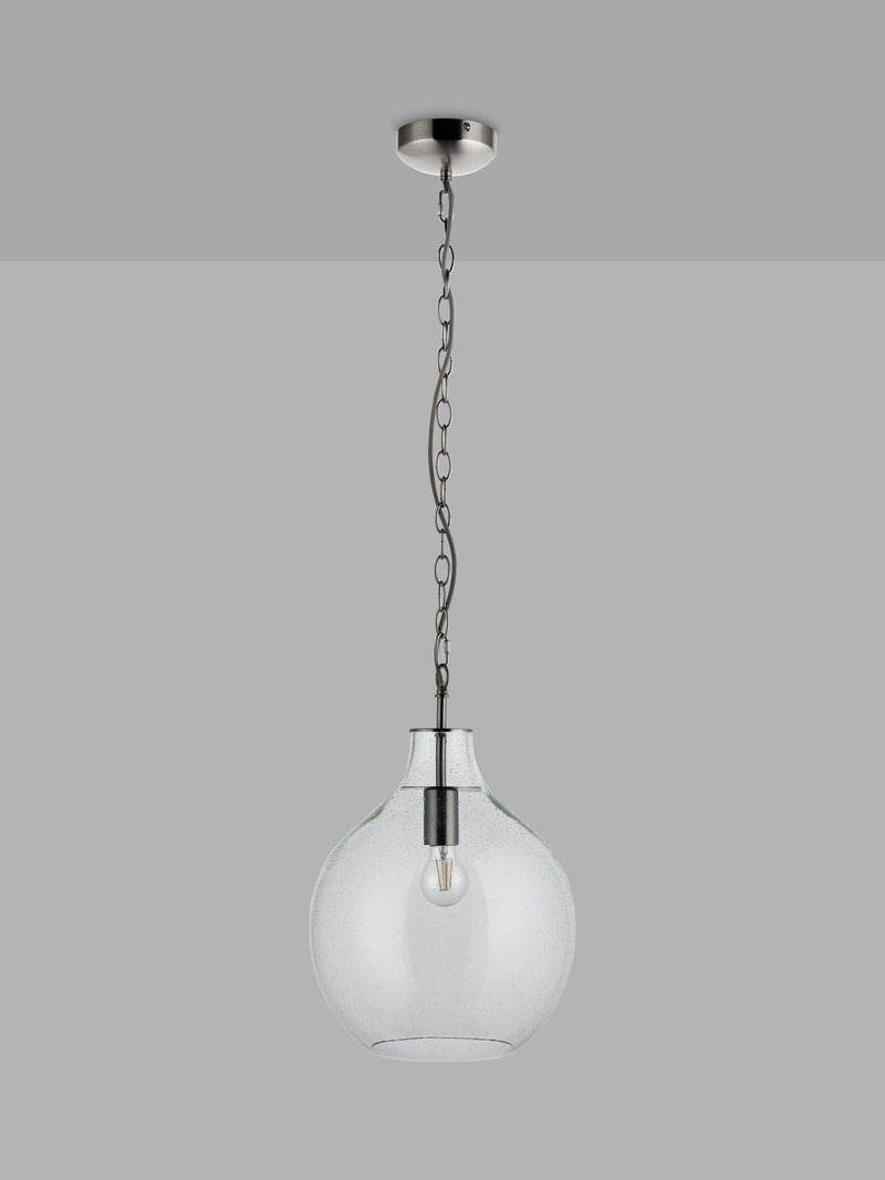John Lewis Selsey blue glass ceiling light (British brand)