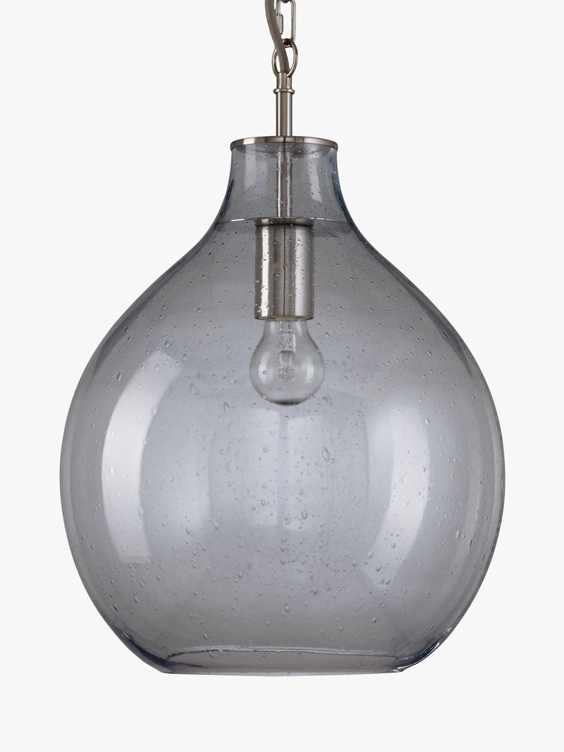 John Lewis Selsey blue glass ceiling light (British brand)