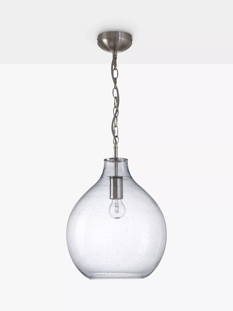 John Lewis Selsey blue glass ceiling light (British brand)