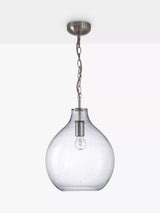 John Lewis John Lewis Selsey Glass Pendant Ceiling Light, Blue- Buy online at McGrocer
