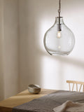 John Lewis Selsey blue glass ceiling light (British brand)