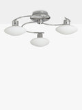 John Lewis Tameo semi flush ceiling light chrome 50cm, UK version