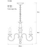 John Lewis Carlita chandelier ceiling light (British brand)