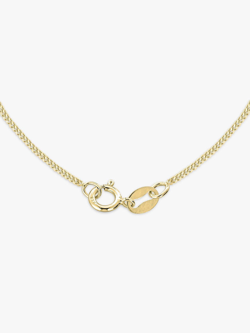 IBB 9ct gold cubic zirconia pendant necklace, UK version