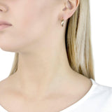 IBB 9ct gold three colour hoop earrings, UK version