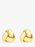 IBB 9ct gold knot stud earrings 7mm - British product