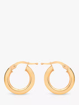 John Lewis IBB 9ct Rose Gold Creole Hoop Earrings, 1.6cm- Buy online at McGrocer