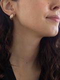 IBB three colour Russian stud earrings 9ct gold (British brand)