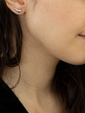 IBB stud earrings 9ct white gold (British brand)