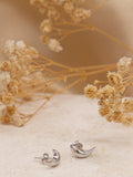 IBB stud earrings 9ct white gold (British brand)