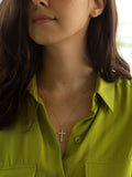 IBB 9ct white gold cross pendant on chain - British product