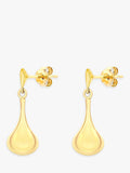 IBB 9ct gold bell drop earrings 22mm - British product
