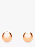 IBB gold ball stud earrings 5mm rose gold, UK version