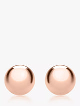 John Lewis IBB 9ct Gold Ball Stud Earrings in Rose Gold- Buy online at McGrocer