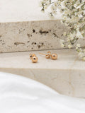 IBB 9ct rose gold ball stud earrings (British brand)