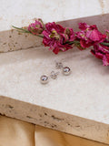 IBB 18ct white gold ball stud earrings (British brand)