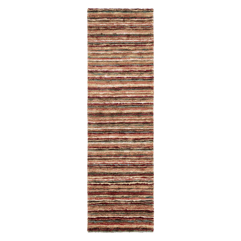 John Lewis Rustic Jute Stripe Hand Knotted Rug