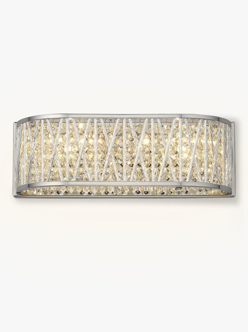 John Lewis Emilia crystal drum wall light, imported from the UK
