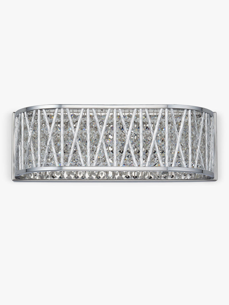 John Lewis Emilia crystal drum wall light, imported from the UK
