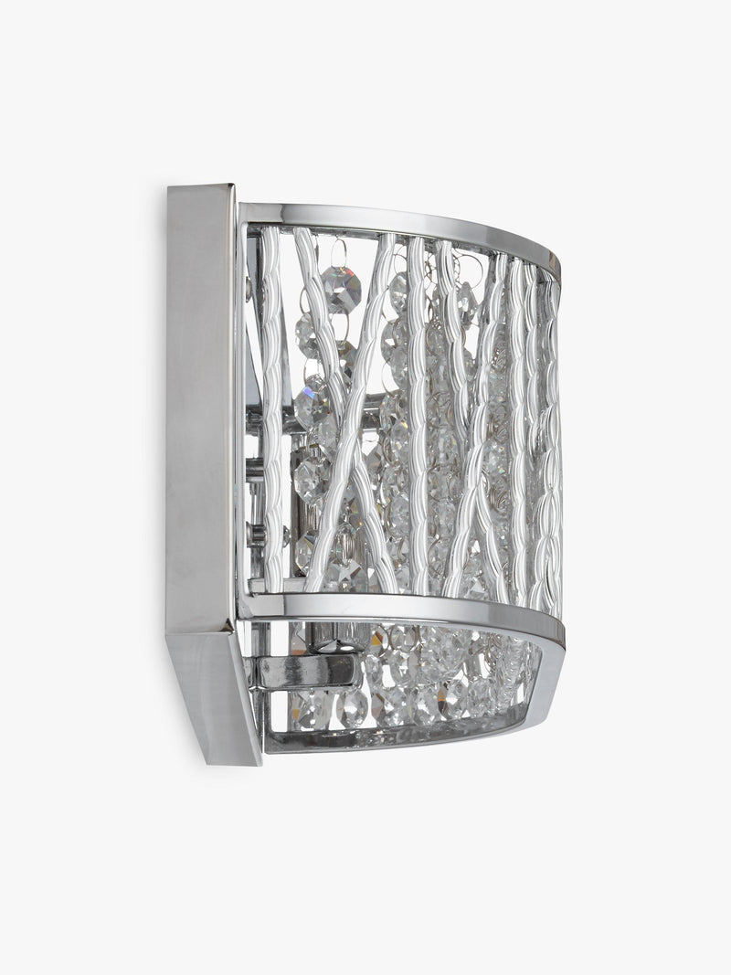 John Lewis Emilia crystal drum wall light, imported from the UK