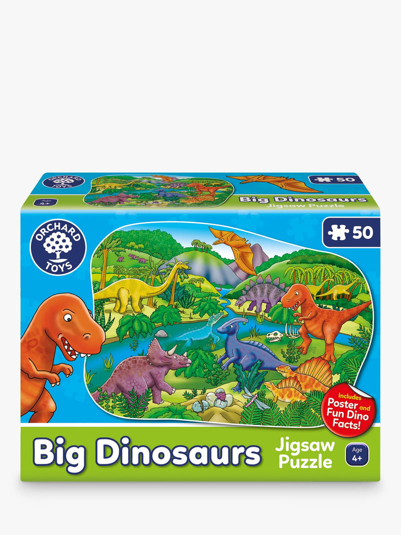 Orchard Toys big dinosaur jigsaw puzzle with 50 pieces, imported from the UK