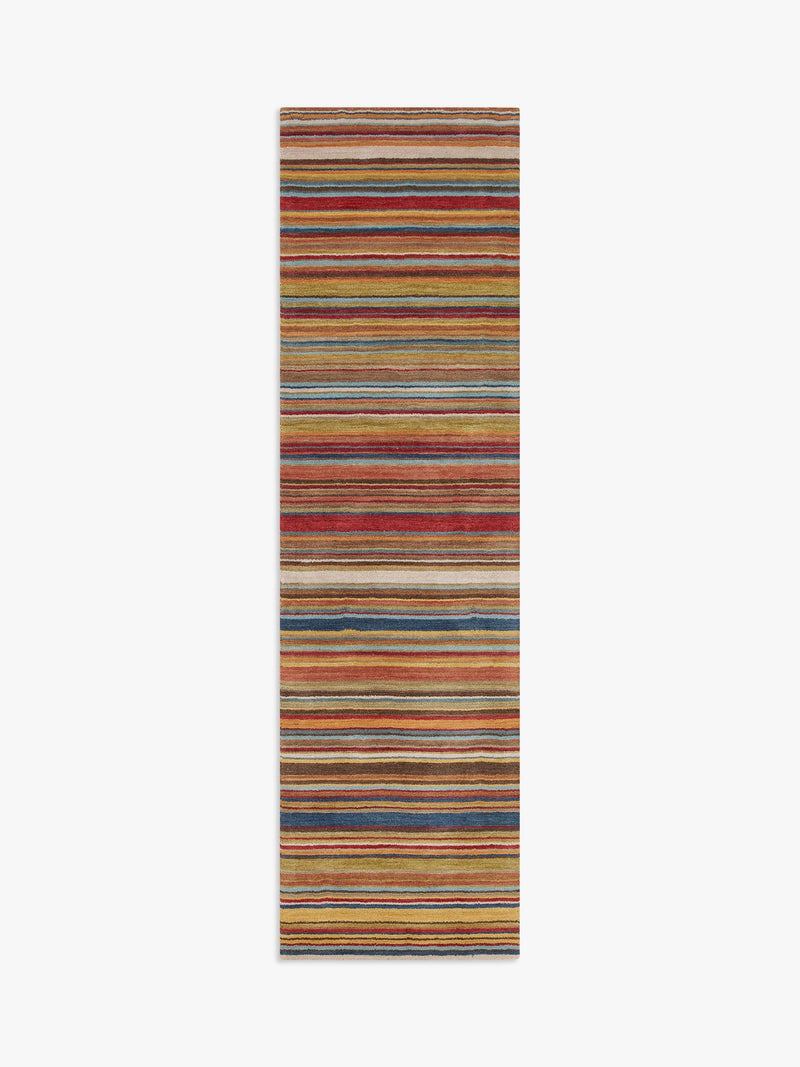 John Lewis Russet Multistripe hand loomed rug 120x60cm, UK version