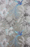 Matthew Williamson Bird of Paradise Wallpaper, Turquoise, W6655-06